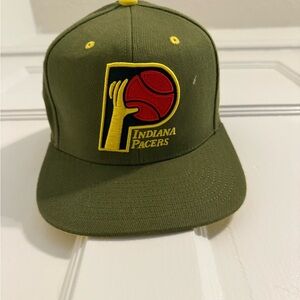 Mitchell & Ness Olive Indiana Pacers Hat